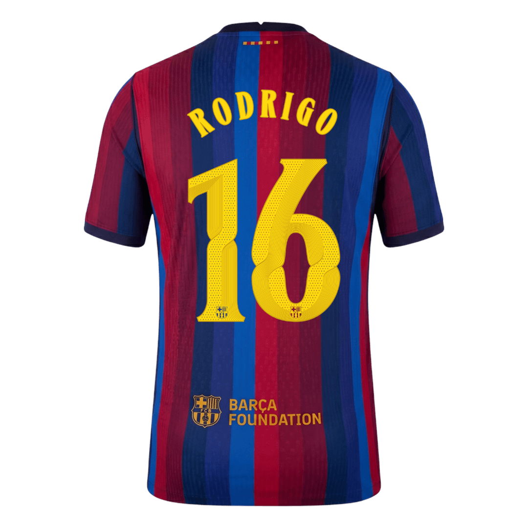RODRIGO #16 Барселона Домакинска Тениска 2026/27 Authentic - UCL