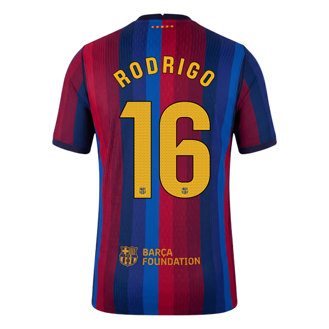 RODRIGO #16 Барселона Домакинска Тениска 2026/27 Authentic