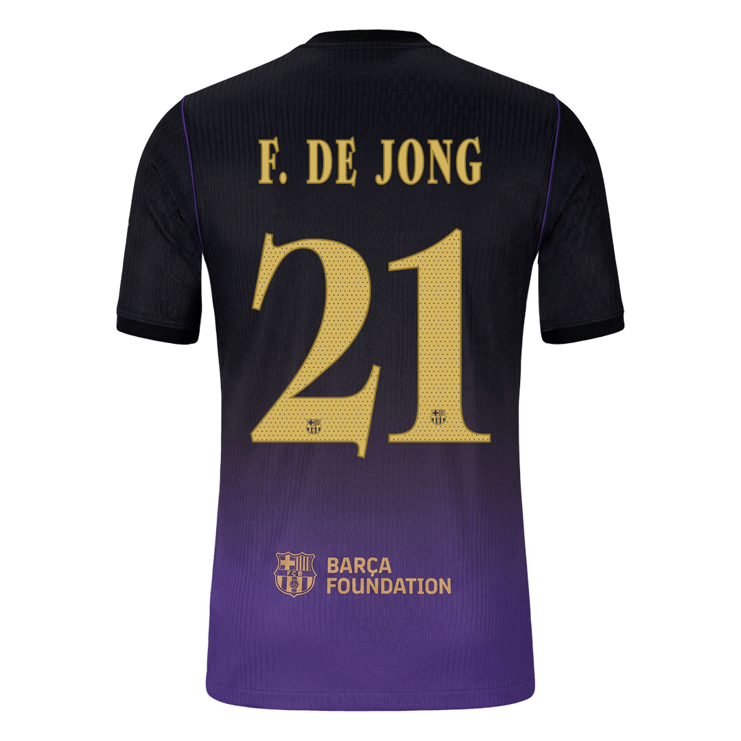 F. DE JONG #21 Барселона Гостуваща Тениска 2026/27 Authentic - UCL
