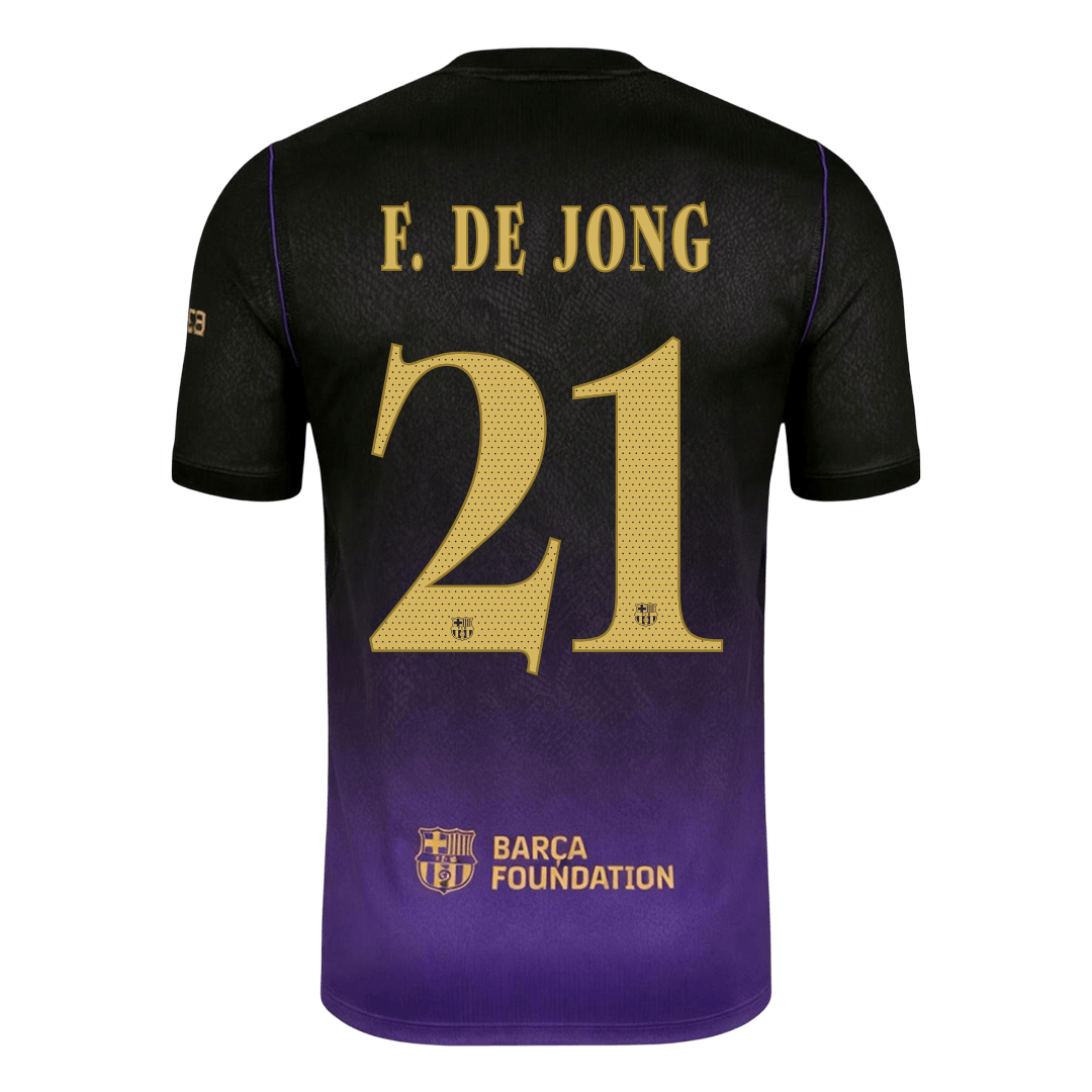 F. DE JONG #21 Барселона Гостуваща Тениска 2026/27 - UCL