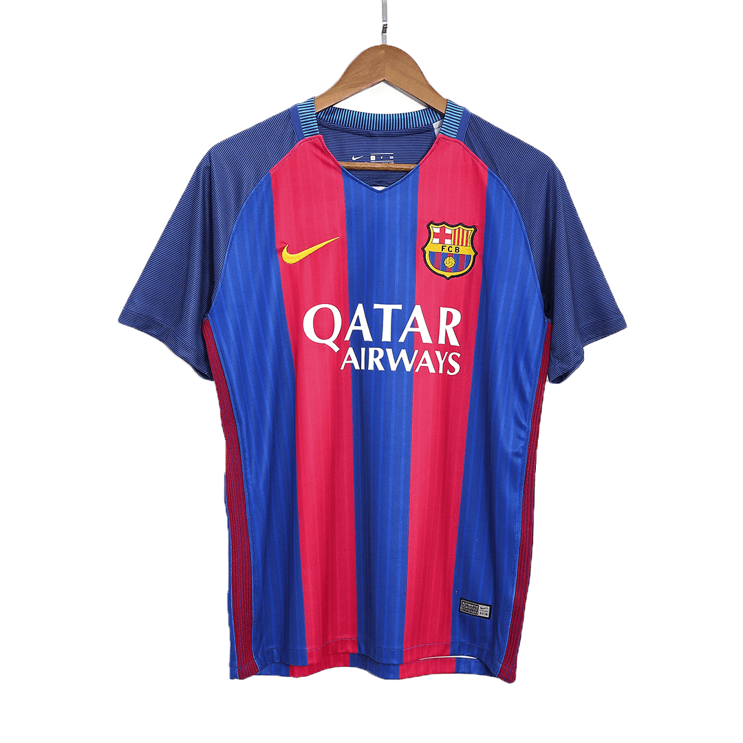 Ретро MESSI #10 Барселона Домакинска Тениска 2016/17