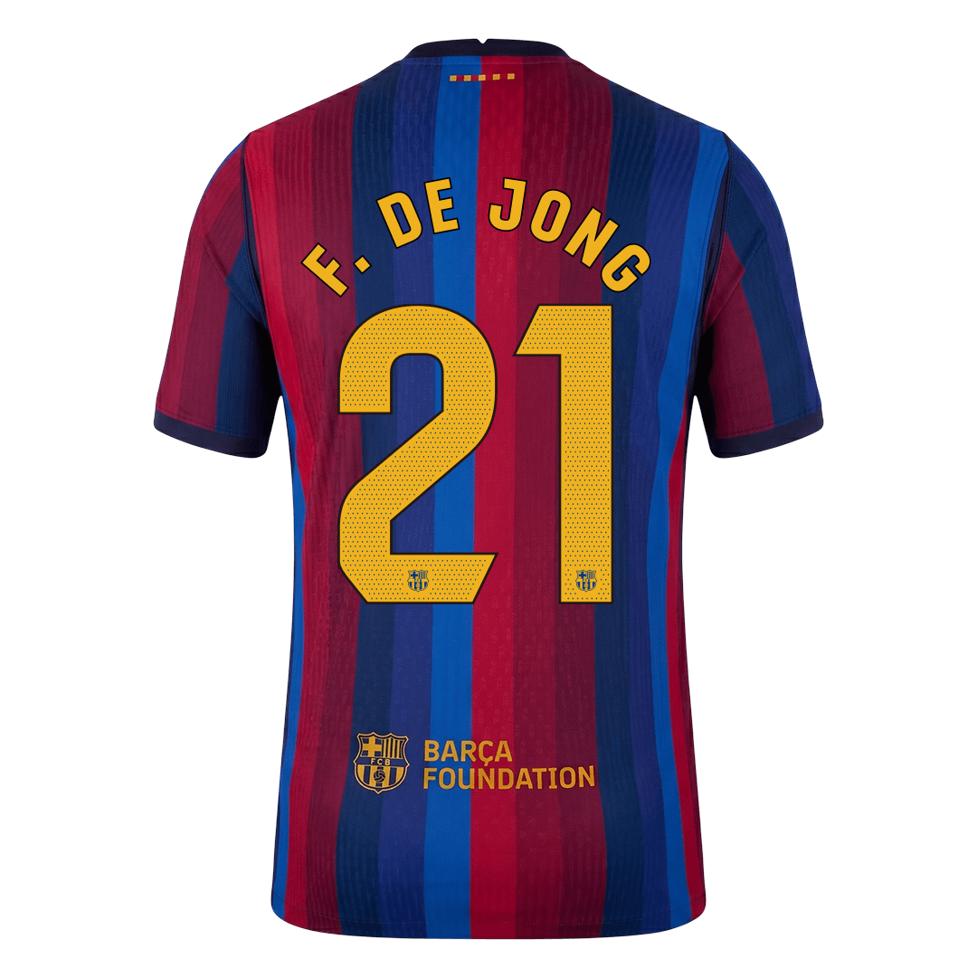 F. DE JONG #21 Барселона Домакинска Тениска 2026/27 Authentic