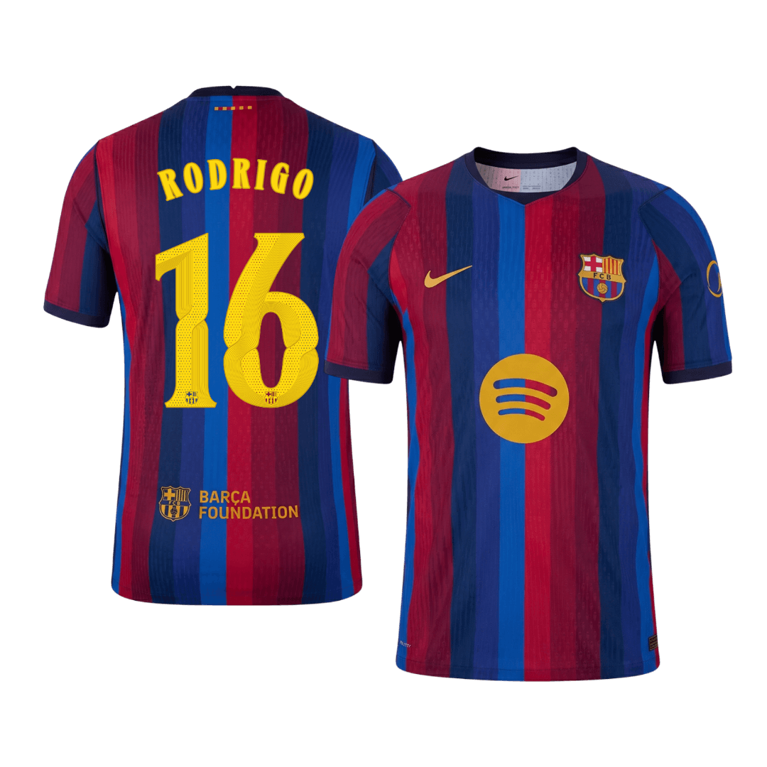 RODRIGO #16 Барселона Домакинска Тениска 2026/27 Authentic - UCL