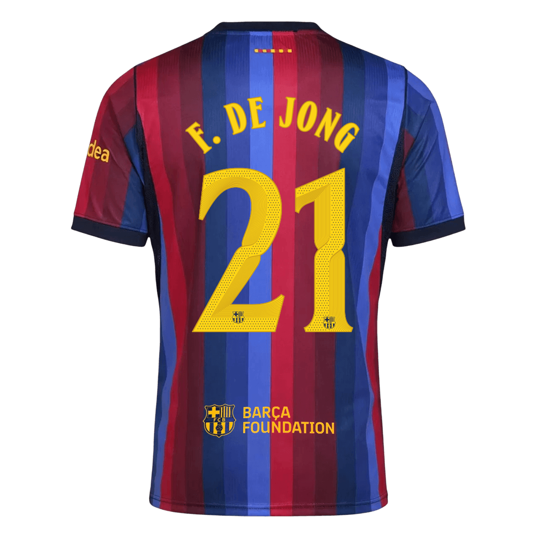 F. DE JONG #21 Барселона Домакинска Тениска 2026/27 - UCL