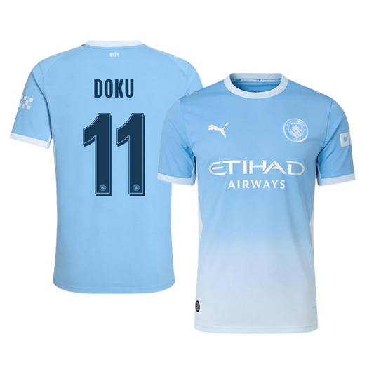 DOKU #11 Манчестър Сити Домакинска Тениска 2026/27 Authentic - UCL
