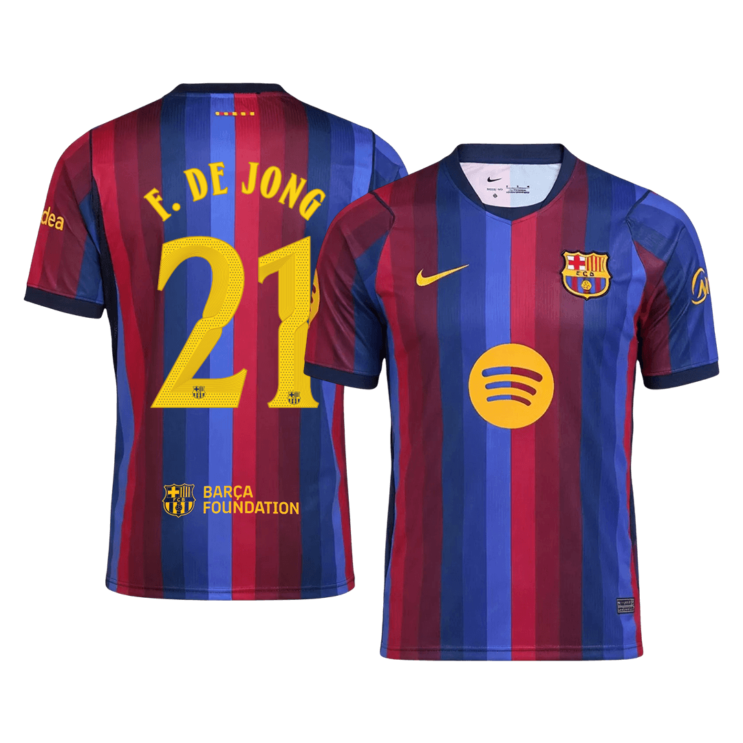 F. DE JONG #21 Барселона Домакинска Тениска 2026/27 - UCL