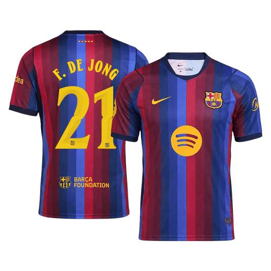 F. DE JONG #21 Барселона Домакинска Тениска 2026/27 - UCL