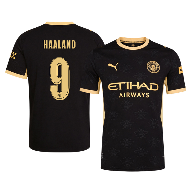 HAALAND #9 Манчестър Сити Гостуваща Тениска 2026/27 Authentic - UCL