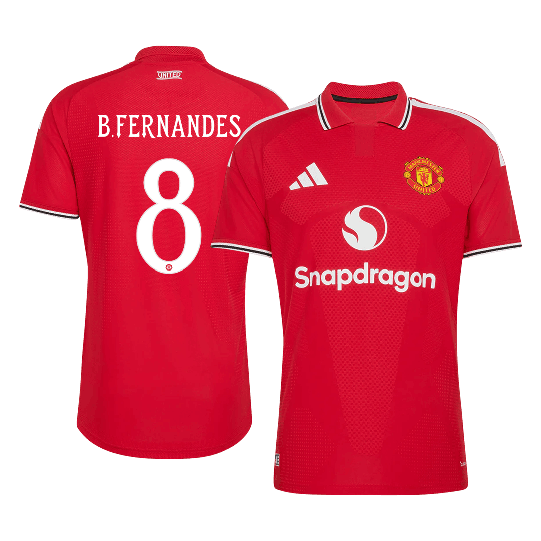 B. FERNANDES #8 Манчестер Юнайтед Домакинска Тениска 2026/27 Authentic - UCL