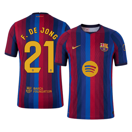 F. DE JONG #21 Барселона Домакинска Тениска 2026/27 Authentic