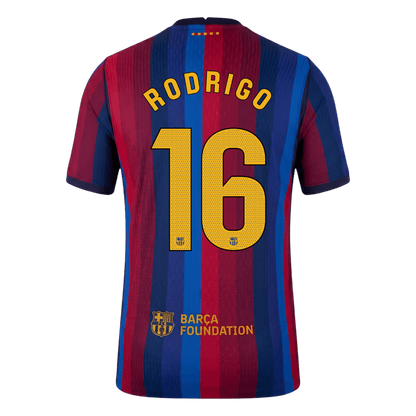 RODRIGO #16 Барселона Домакинска Тениска 2026/27 Authentic