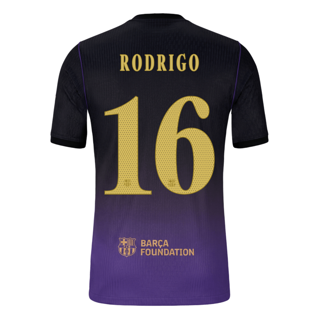 RODRIGO #16 Барселона Гостуваща Тениска 2026/27 Authentic - UCL