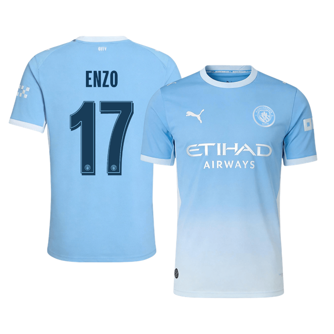 ENZO #17 Манчестър Сити Домакинска Тениска 2026/27 Authentic - UCL