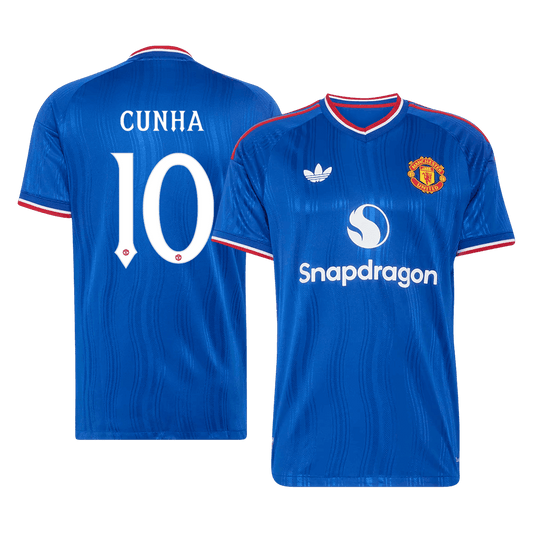 CUNHA #10 Манчестер Юнайтед Гостуваща Тениска 2026/27 Authentic - UCL