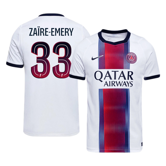ZAÏRE-EMERY #33 Пари Сен Жермен Гостуваща Тениска 2026/27