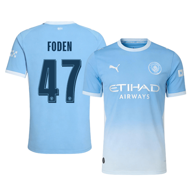 FODEN #47 Манчестър Сити Домакинска Тениска 2026/27 Authentic - UCL