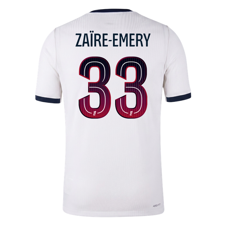 ZAÏRE-EMERY #33 Пари Сен Жермен Гостуваща Тениска 2026/27 Authentic
