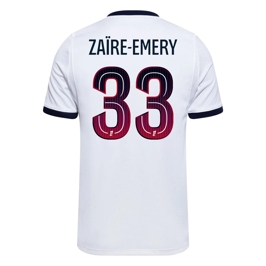 ZAÏRE-EMERY #33 Пари Сен Жермен Гостуваща Тениска 2026/27