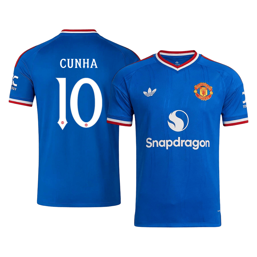 CUNHA #10 Манчестер Юнайтед Гостуваща Тениска 2026/27 - UCL