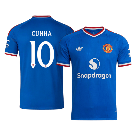 CUNHA #10 Манчестер Юнайтед Гостуваща Тениска 2026/27 - UCL