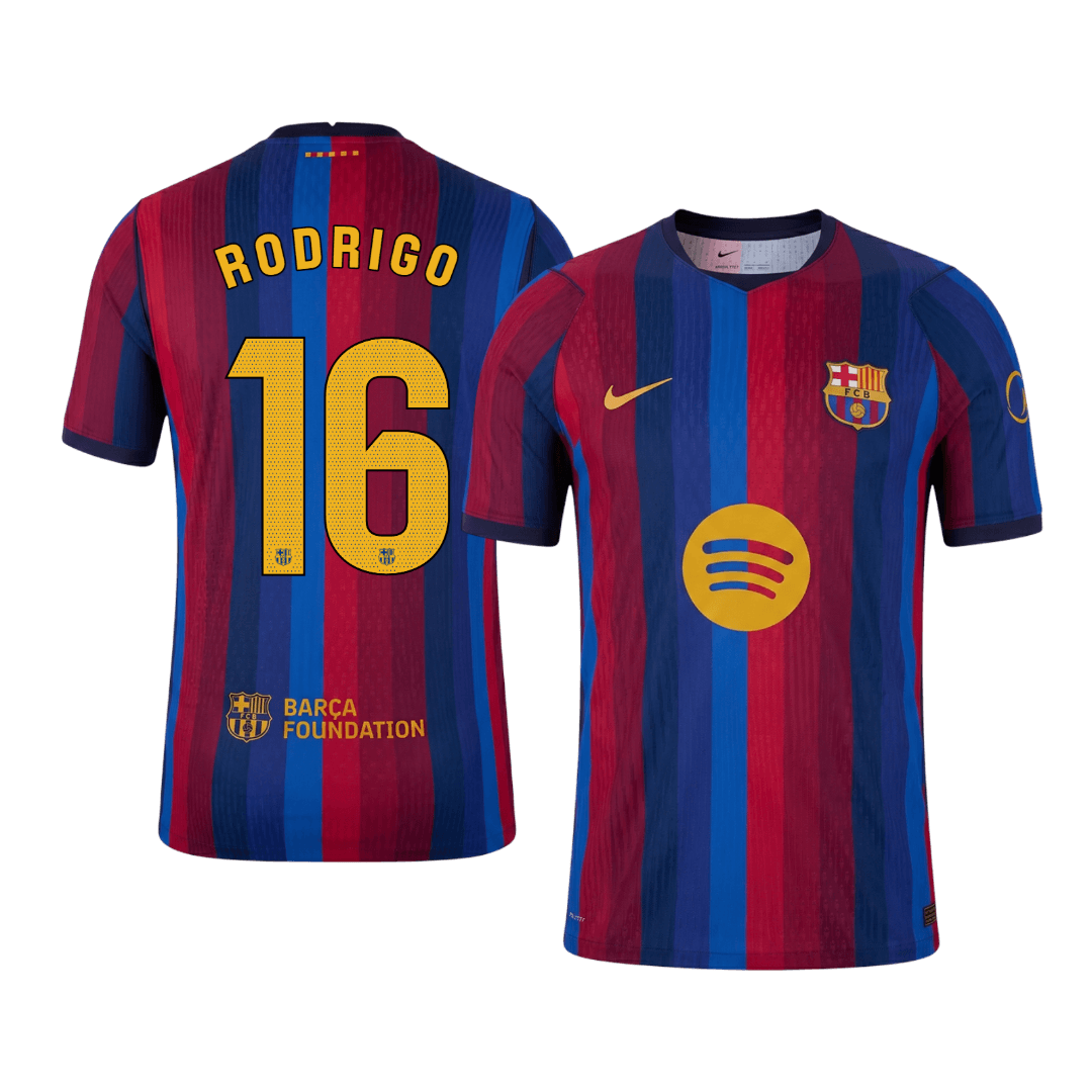 RODRIGO #16 Барселона Домакинска Тениска 2026/27 Authentic
