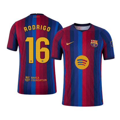RODRIGO #16 Барселона Домакинска Тениска 2026/27 Authentic