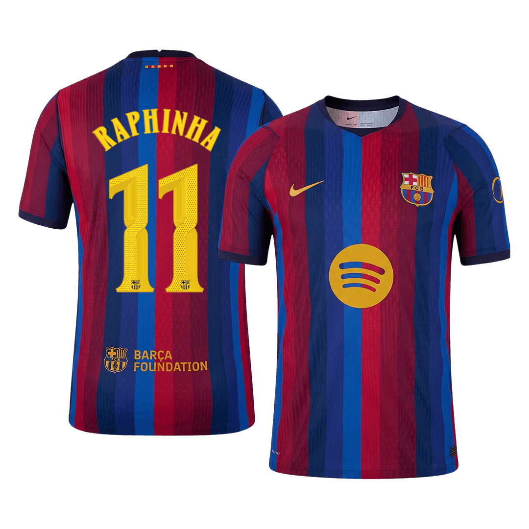 RAPHINHA #11 Барселона Домакинска Тениска 2026/27 Authentic - UCL