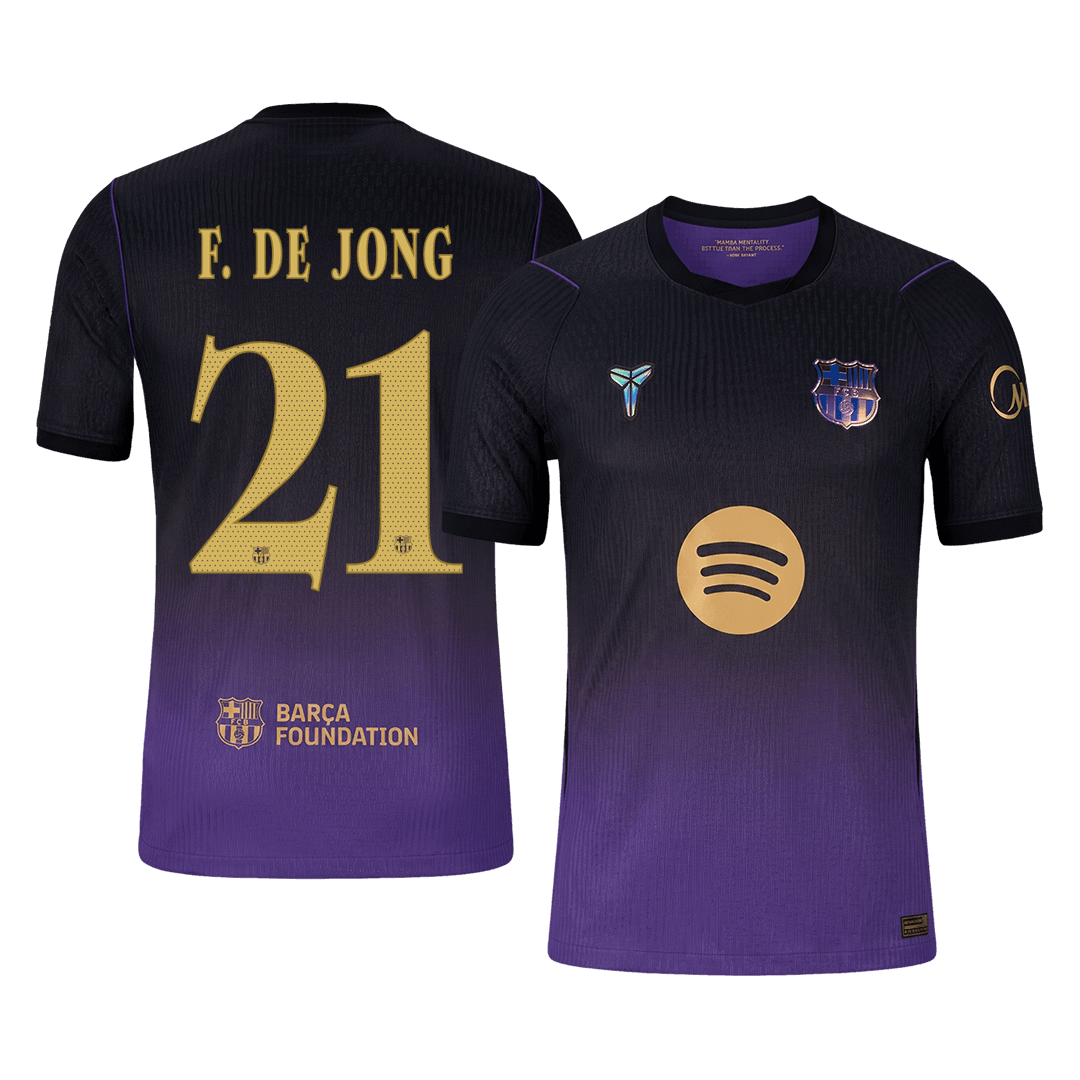 F. DE JONG #21 Барселона Гостуваща Тениска 2026/27 Authentic - UCL